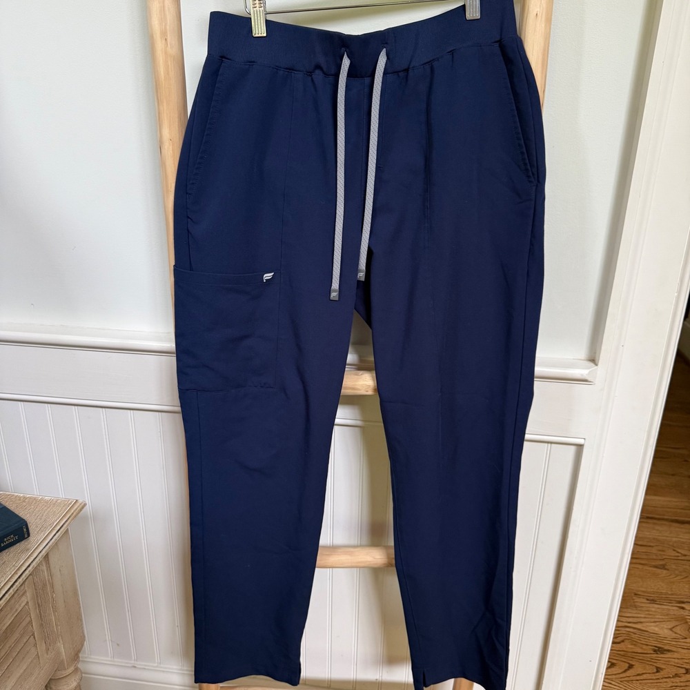 Fabletics Navy Blue Performance Scrub Pants Womens Large
